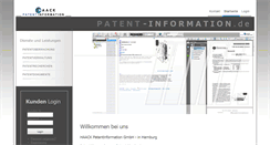 Desktop Screenshot of patent-information.de