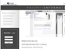 Tablet Screenshot of patent-information.de